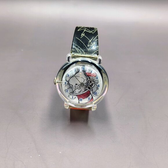 Dr. Seuss Cat in the Hat Wrist Watch Tick Tocking Time Ticker 1997 Needs Battery - Picture 6 of 10